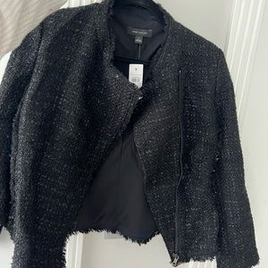 Black Fabric Ann Taylor Blazer